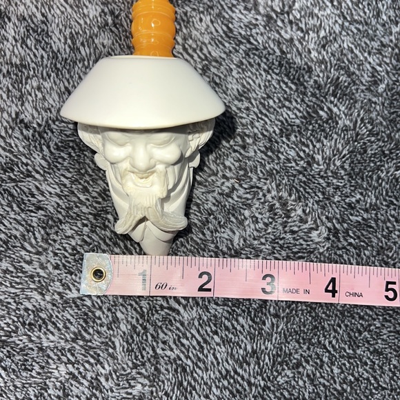 HAND CARVED MEERSCHAUM PIPE ASIAN VINTAGE - Picture 9 of 16